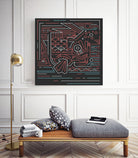 Koi fish digital illustration by Bernardo Ramonfaur on GIANT ART - blue digital drawing