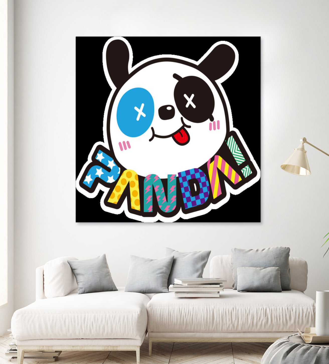 Funny Panda by Desi Setyoningrum on GIANT ART - white cartooning