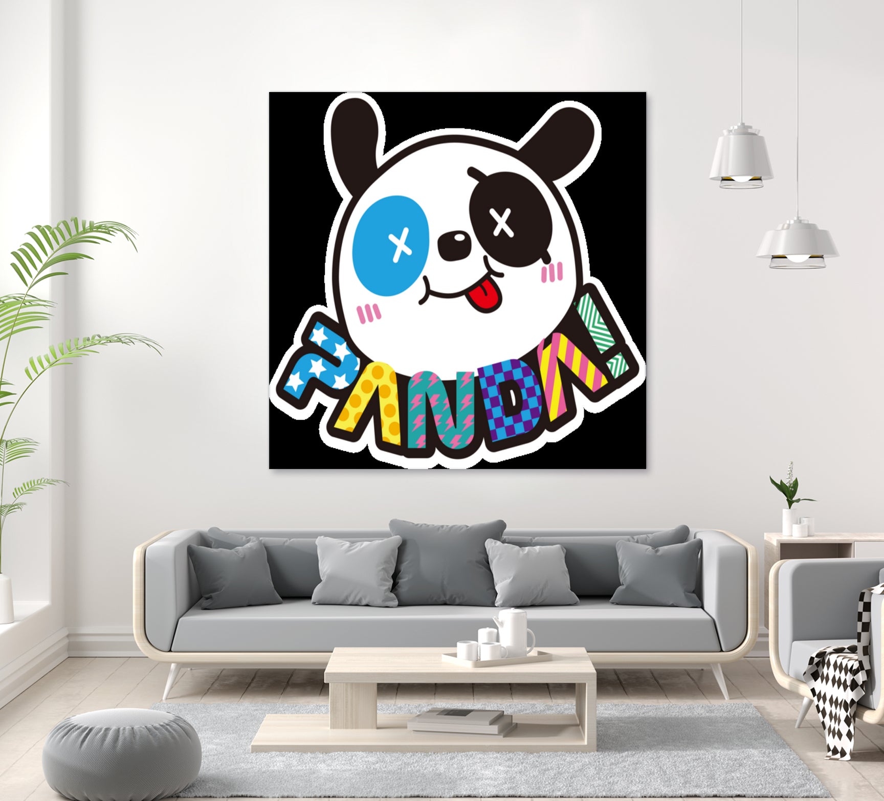 Funny Panda by Desi Setyoningrum on GIANT ART - white cartooning