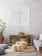 Jesus Christ at the Cross in a contemporary style by Bernardo Ramonfaur on GIANT ART - blue digital drawing