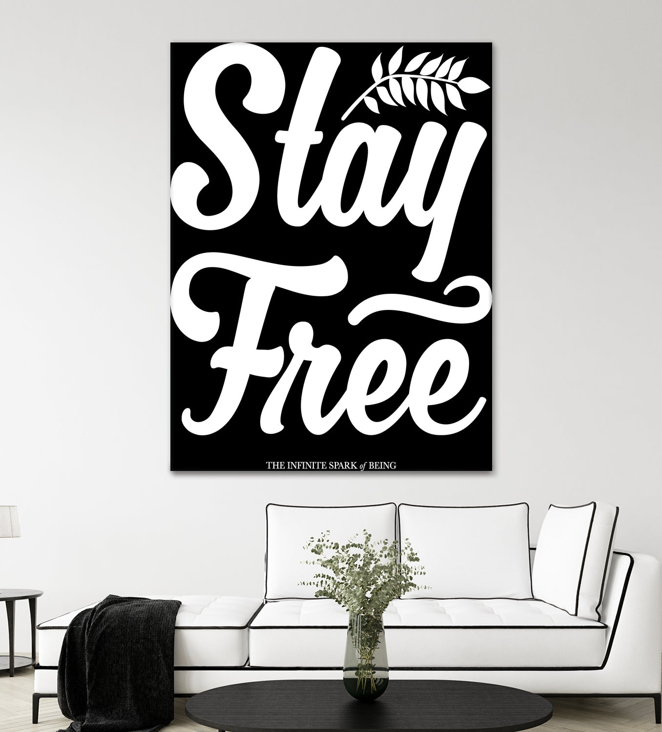 Stay Free (II) by The Infinite Spark of Being Keith Welsh on GIANT ART - black typography