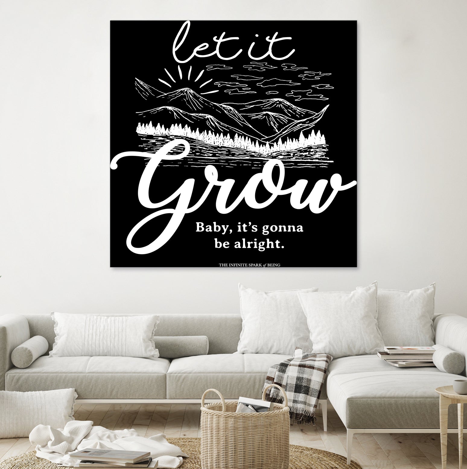 Let Grow (II) by The Infinite Spark of Being Keith Welsh on GIANT ART - black typography