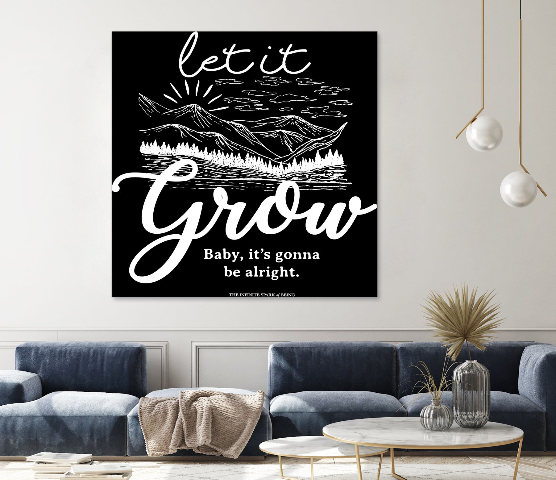 Let Grow (II) by The Infinite Spark of Being Keith Welsh on GIANT ART - black typography