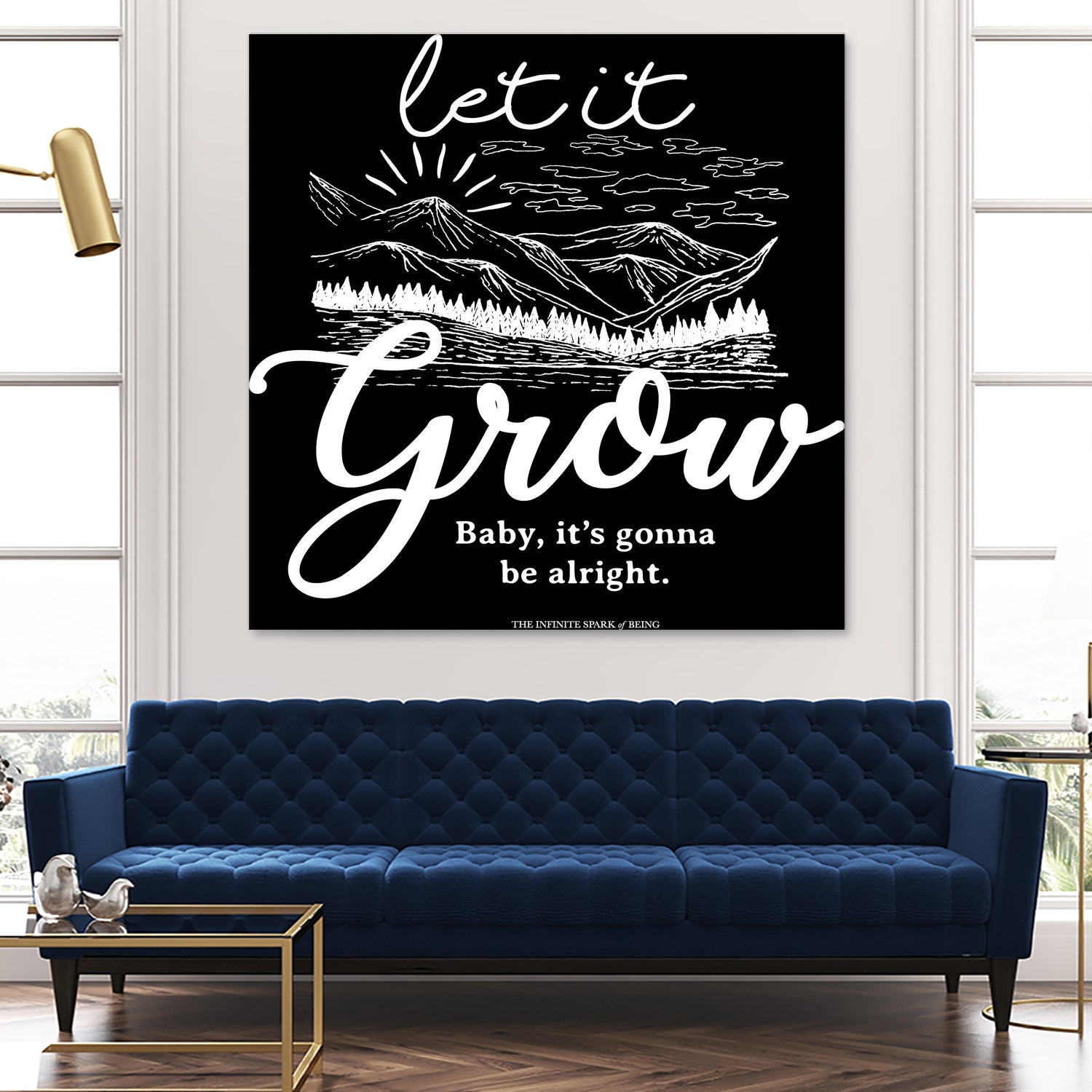 Let Grow (II) by The Infinite Spark of Being Keith Welsh on GIANT ART - black typography