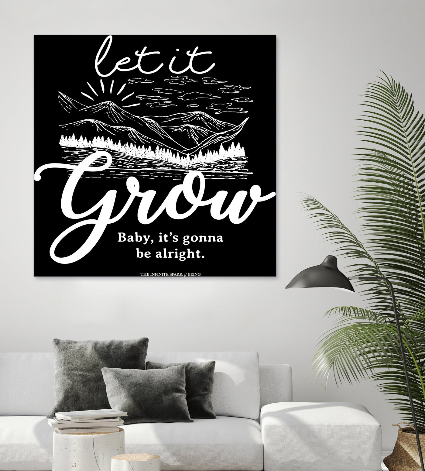 Let Grow (II) by The Infinite Spark of Being Keith Welsh on GIANT ART - black typography