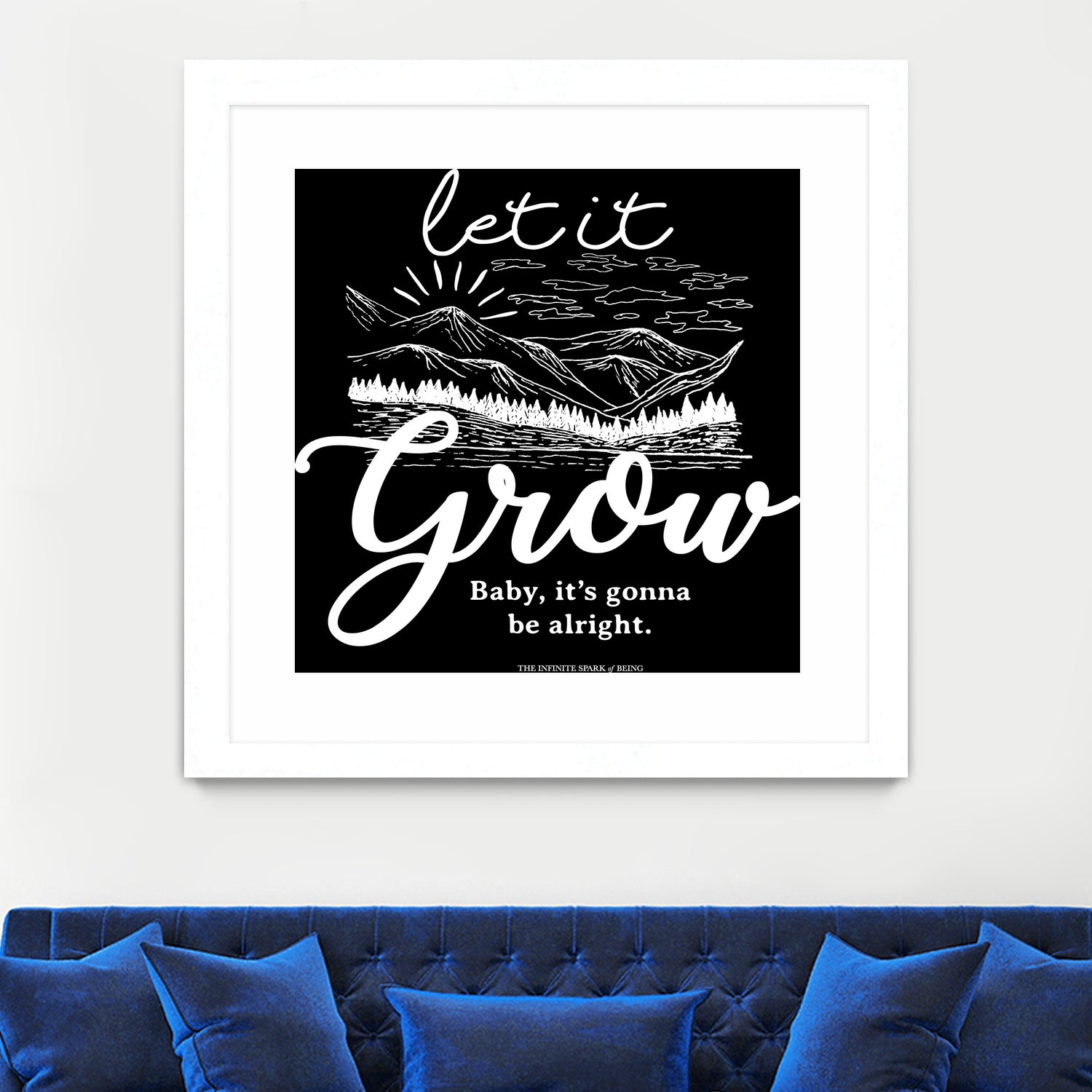 Let Grow (II) by The Infinite Spark of Being Keith Welsh on GIANT ART - black typography