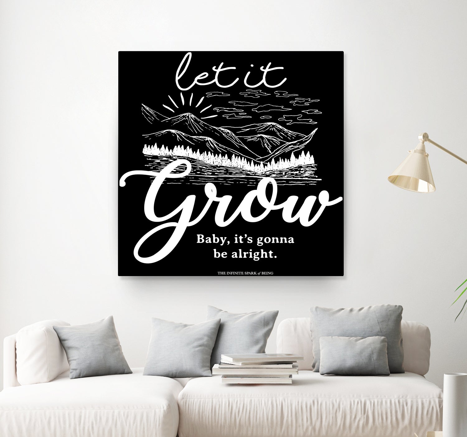 Let Grow (II) by The Infinite Spark of Being Keith Welsh on GIANT ART - black typography