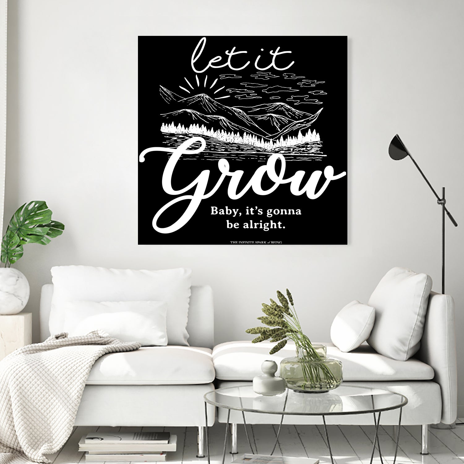 Let Grow (II) by The Infinite Spark of Being Keith Welsh on GIANT ART - black typography