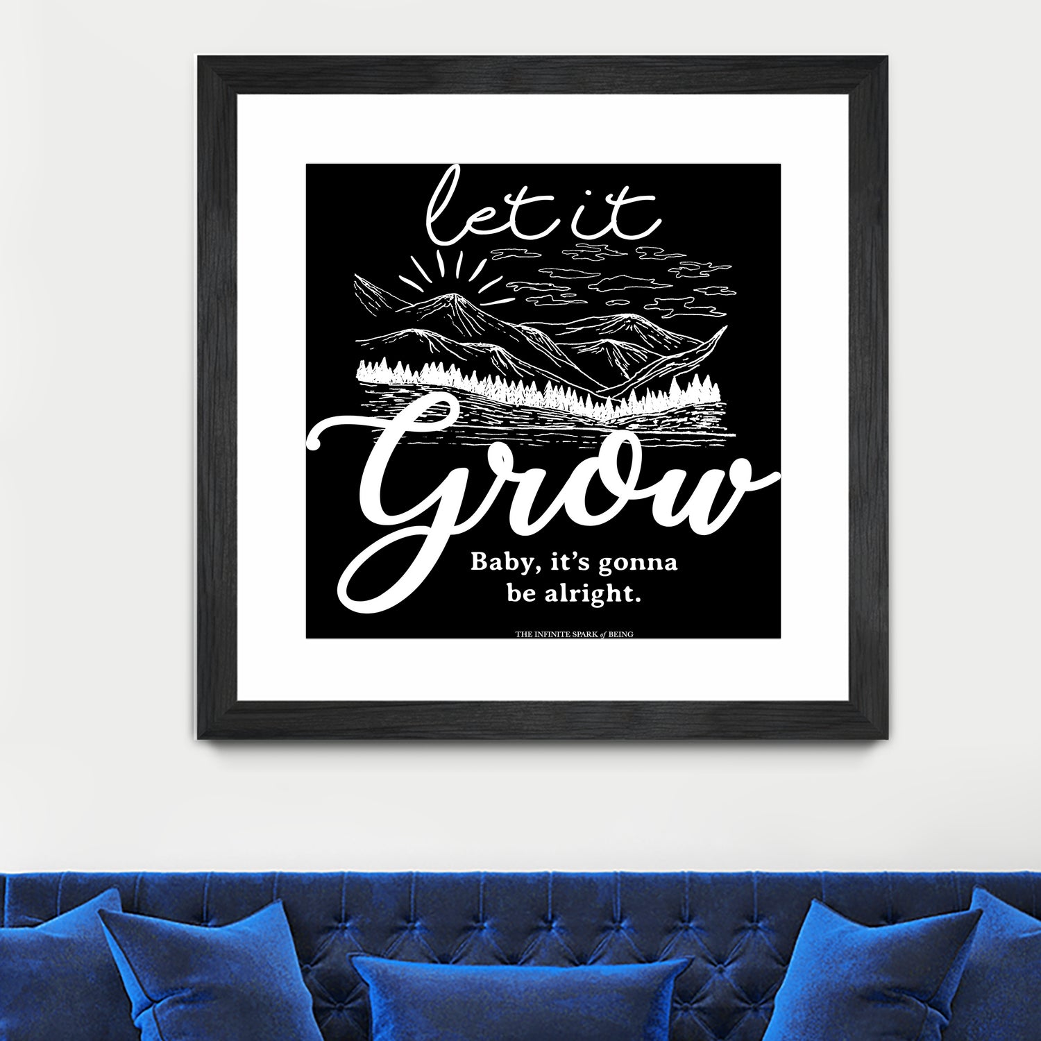 Let Grow (II) by The Infinite Spark of Being Keith Welsh on GIANT ART - black typography