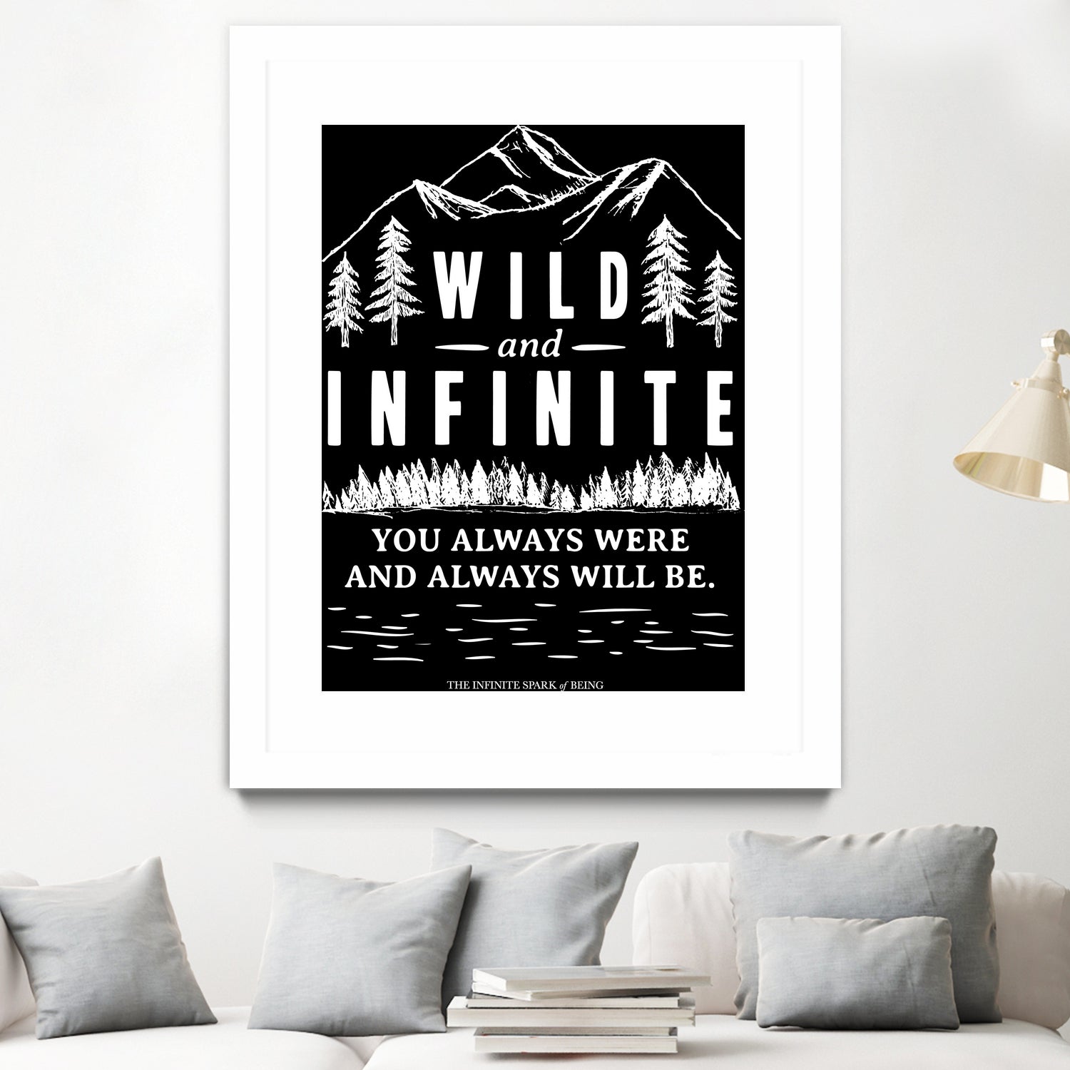 Always Wild (II) by The Infinite Spark of Being Keith Welsh on GIANT ART - black typography