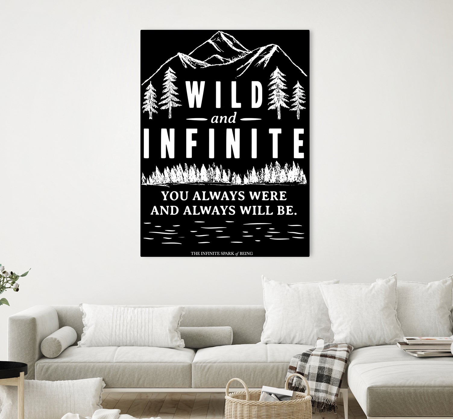 Always Wild (II) by The Infinite Spark of Being Keith Welsh on GIANT ART - black typography