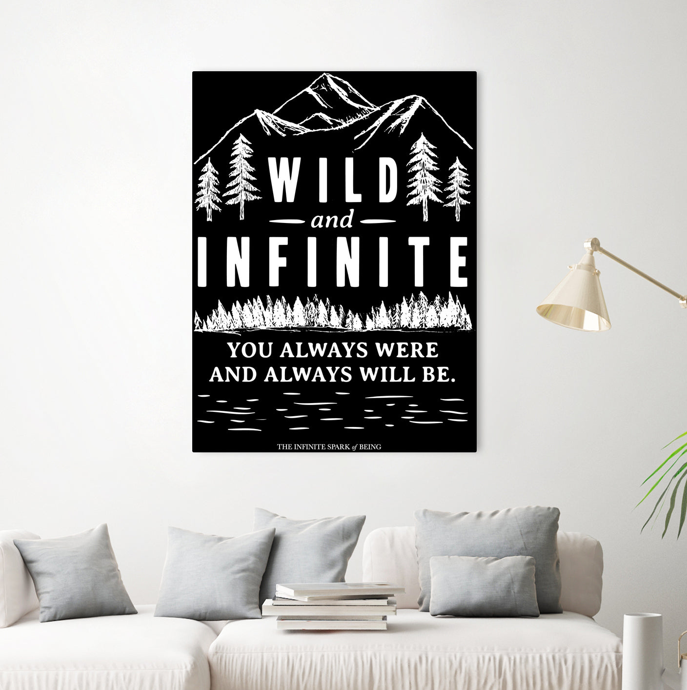 Always Wild (II) by The Infinite Spark of Being Keith Welsh on GIANT ART - black typography