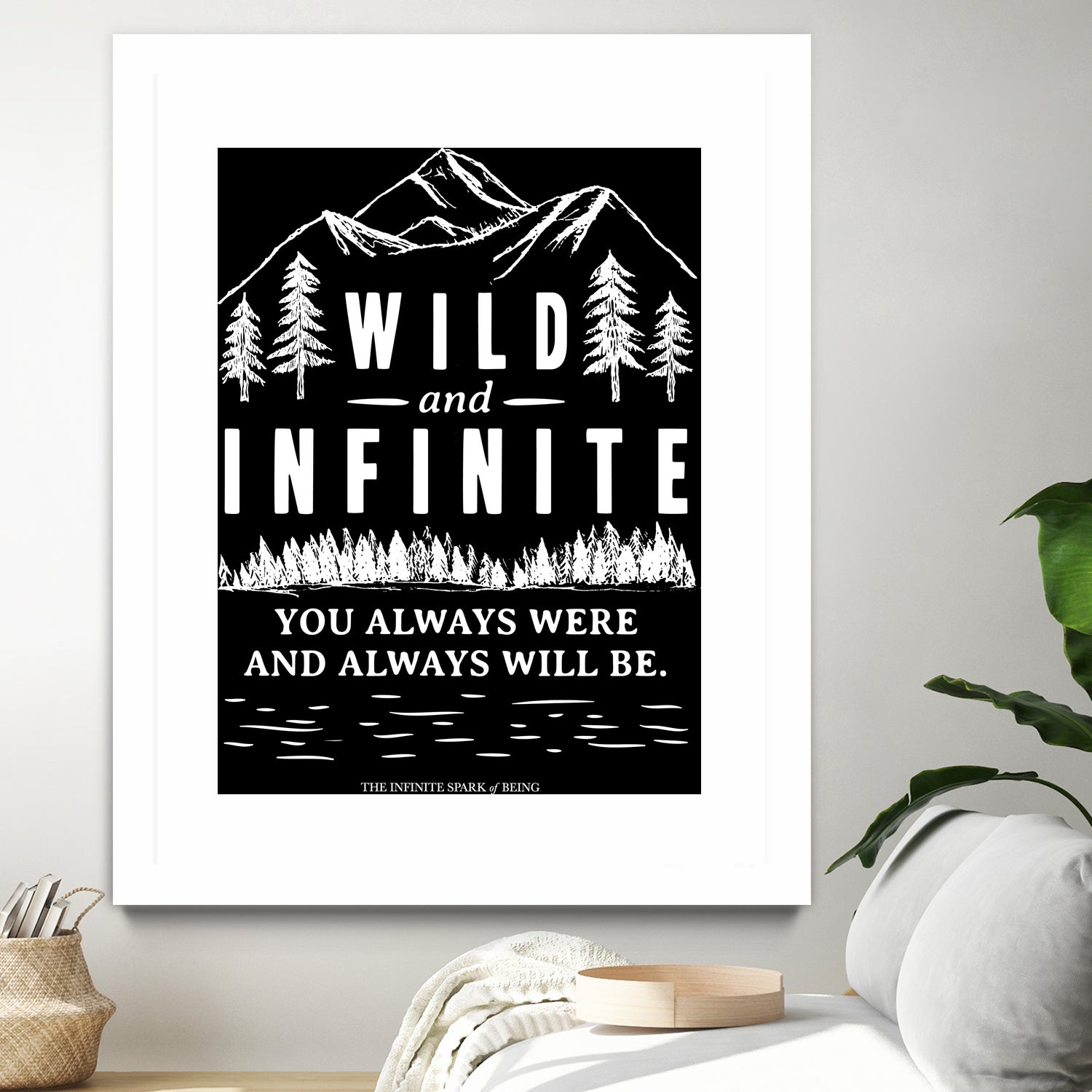 Always Wild (II) by The Infinite Spark of Being Keith Welsh on GIANT ART - black typography