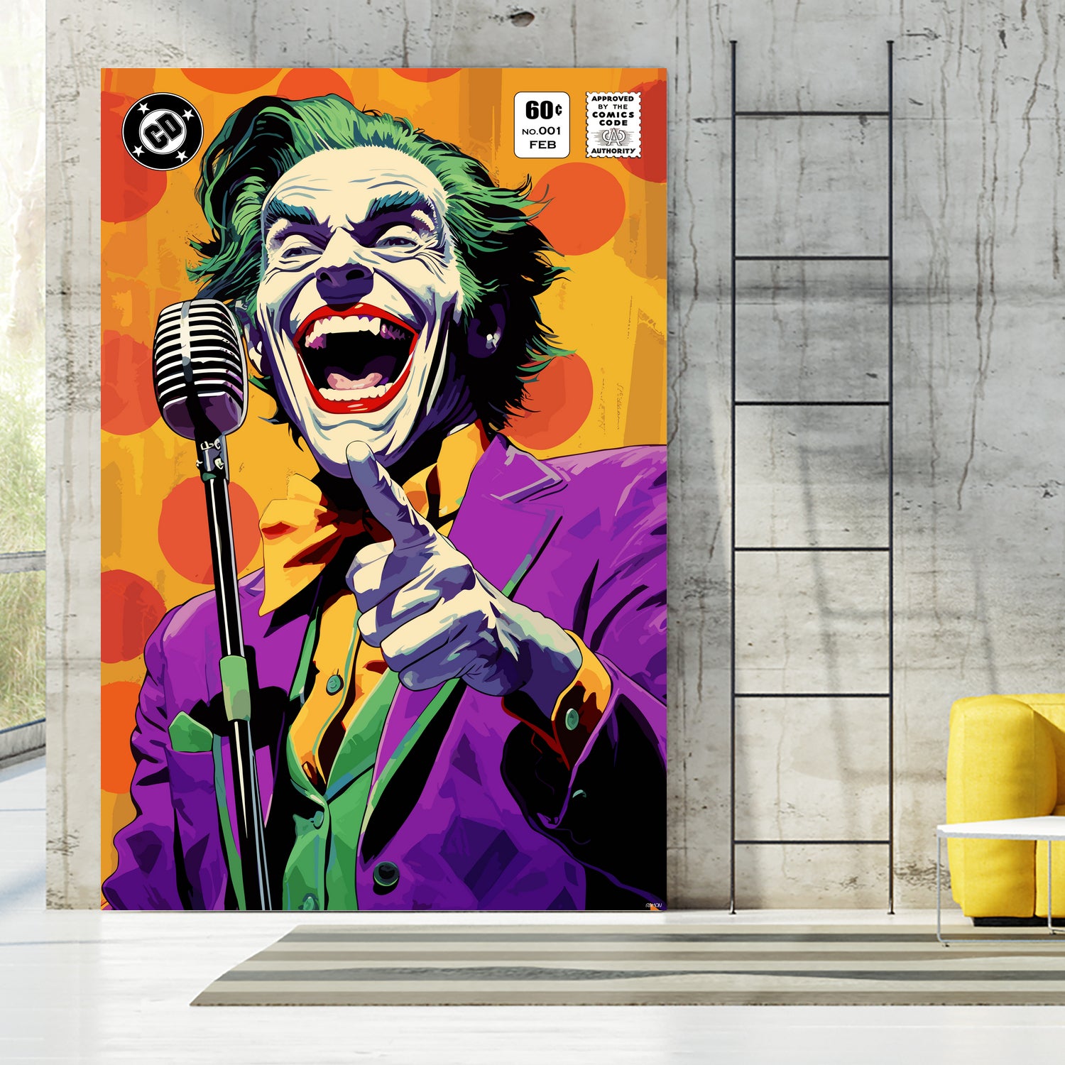 The Killing Joke by Ramon Souza on GIANT ART - yellow vector illustration