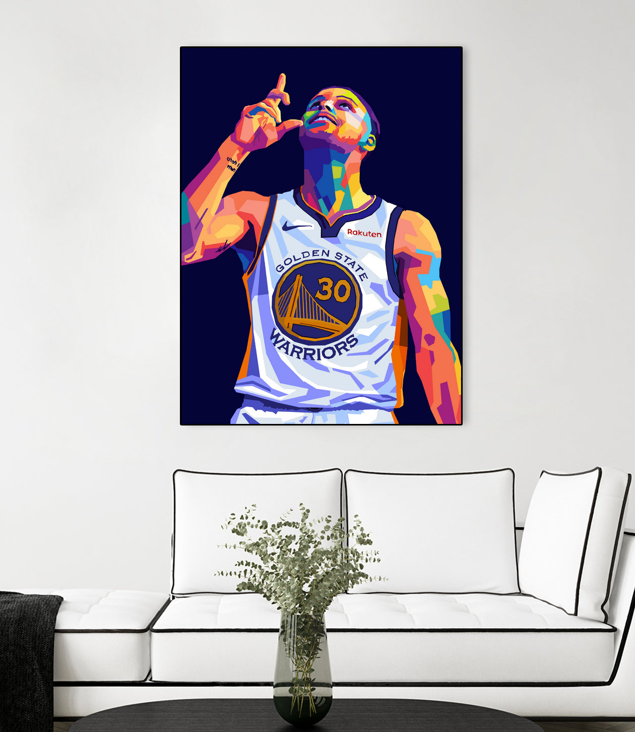 Stephen Curry Pop Art by Noval Purnama on GIANT ART - black digital drawing