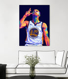 Stephen Curry Pop Art by Noval Purnama on GIANT ART - black digital drawing