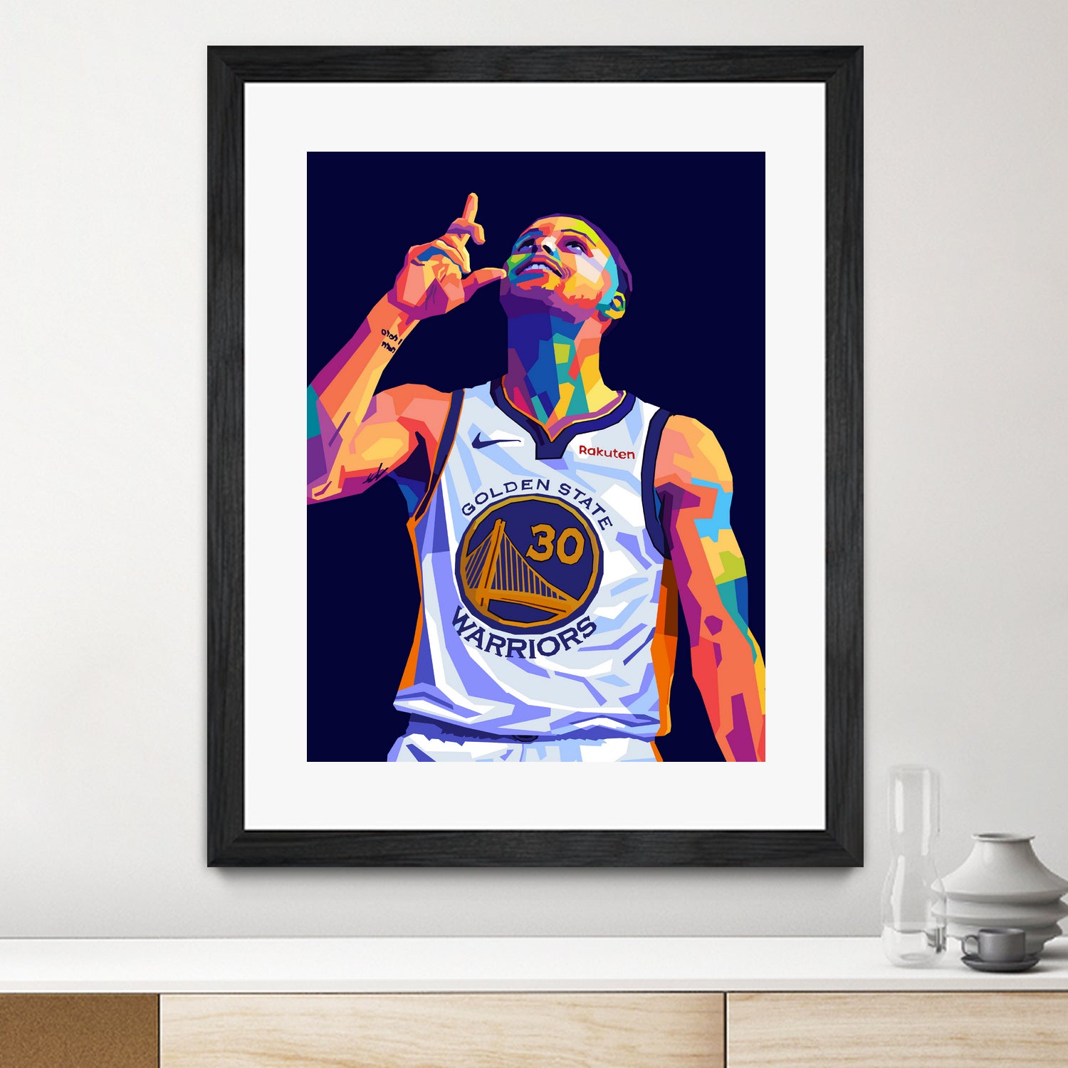 Stephen Curry Pop Art by Noval Purnama on GIANT ART - black digital drawing