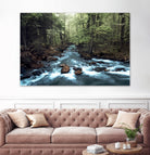 River through the Woods by William Cuccio on GIANT ART - green photo illustration