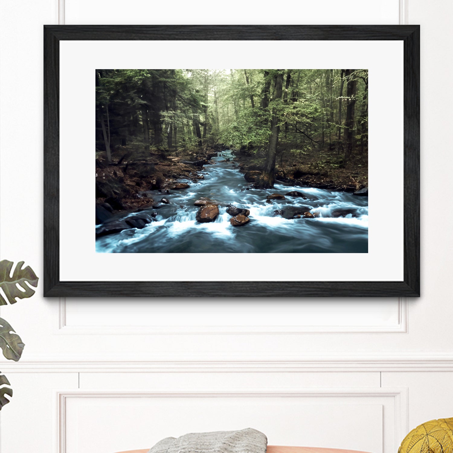 River through the Woods by William Cuccio on GIANT ART - green photo illustration