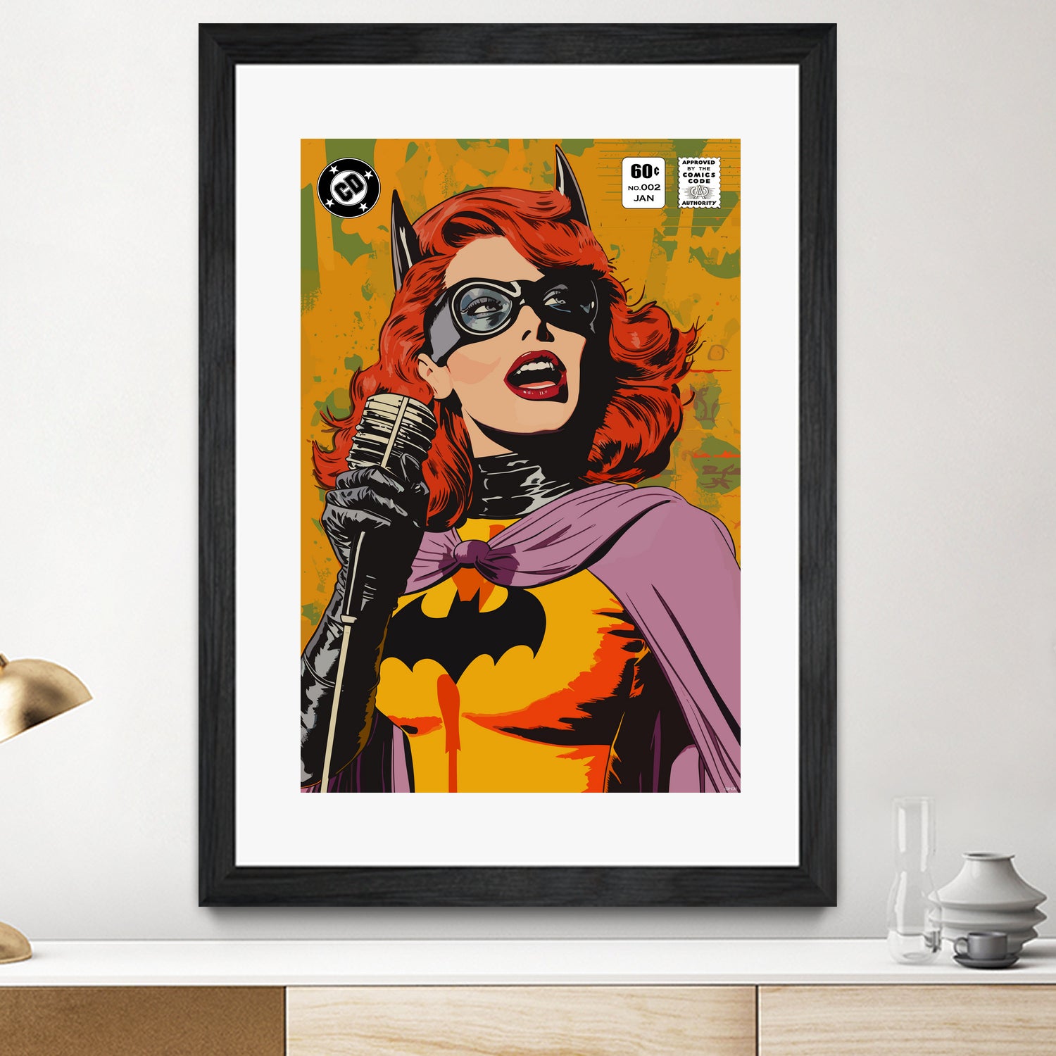 BatSong by Ramon Souza on GIANT ART - yellow vector illustration