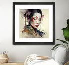 Powerful Warrior Geisha #1 by Isabel Cerdá Muñoz on GIANT ART - brown digital painting