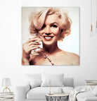 Marilyn Monroe by William Cuccio on GIANT ART - yellow digital painting