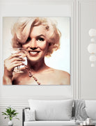 Marilyn Monroe by William Cuccio on GIANT ART - yellow digital painting