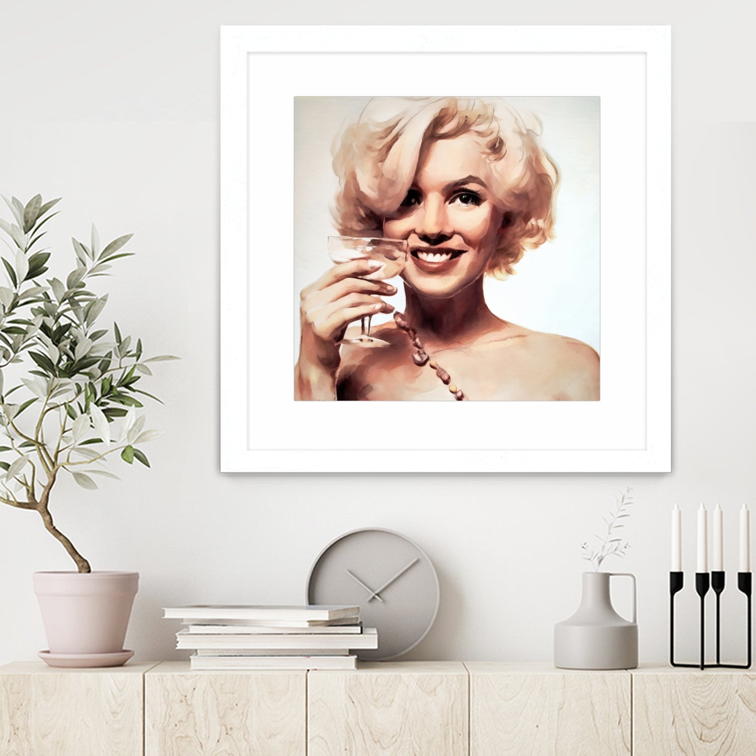 Marilyn Monroe by William Cuccio on GIANT ART - yellow digital painting