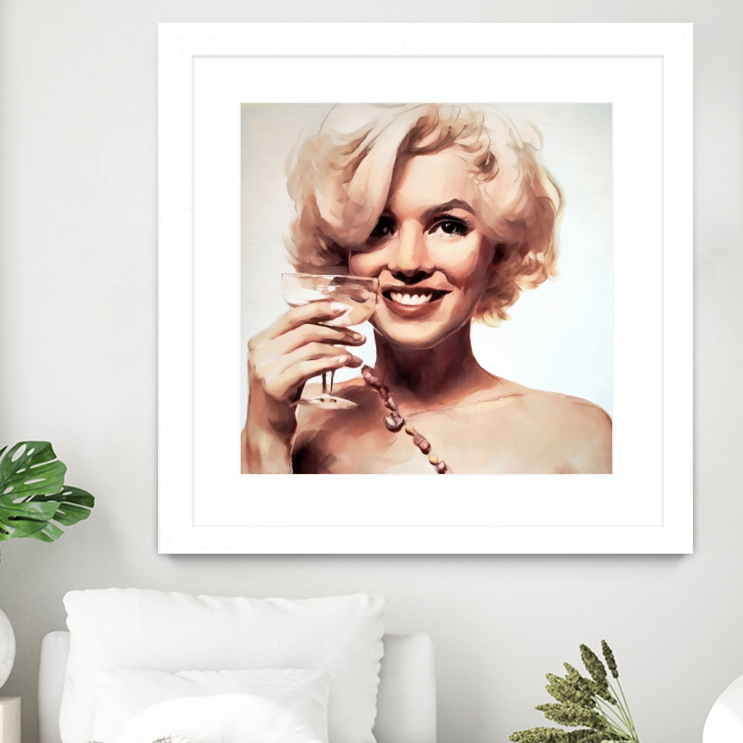 Marilyn Monroe by William Cuccio on GIANT ART - yellow digital painting