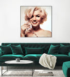 Marilyn Monroe by William Cuccio on GIANT ART - yellow digital painting