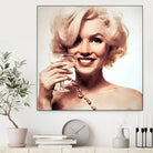 Marilyn Monroe by William Cuccio on GIANT ART - yellow digital painting