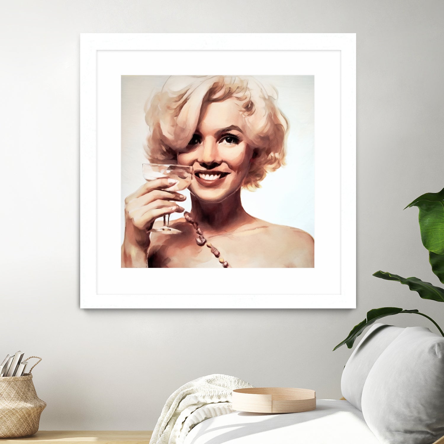 Marilyn Monroe by William Cuccio on GIANT ART - yellow digital painting