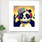 Panda Bear I Am a DJ 14 by OTIS PORRITT on GIANT ART - black digital painting