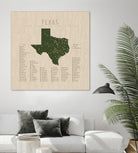 Texas Parks by Finlay McNevin on GIANT ART - green typography