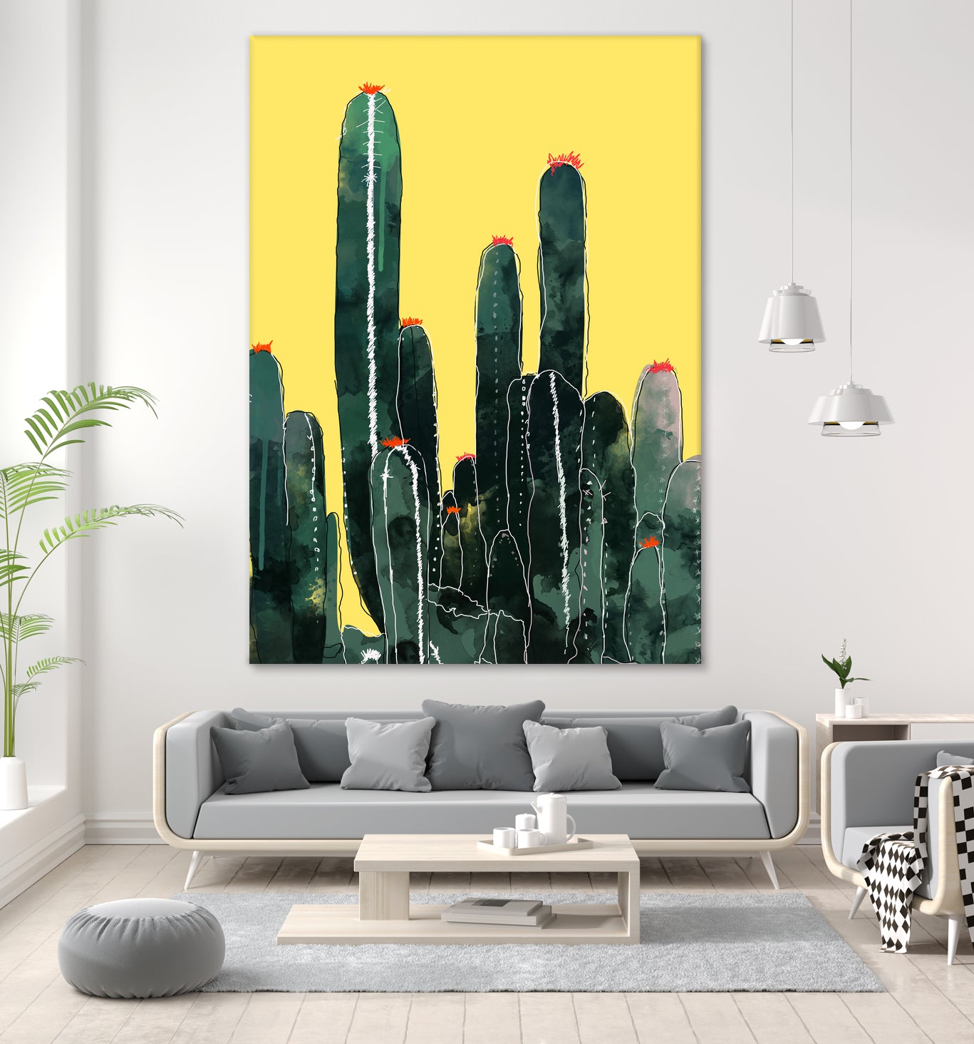 Cactus by Ümmühan Türk on GIANT ART - green digital painting