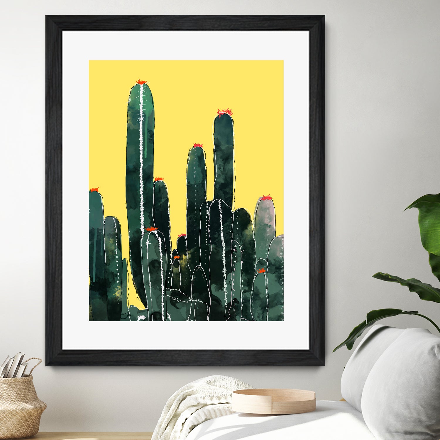 Cactus by Ümmühan Türk on GIANT ART - green digital painting