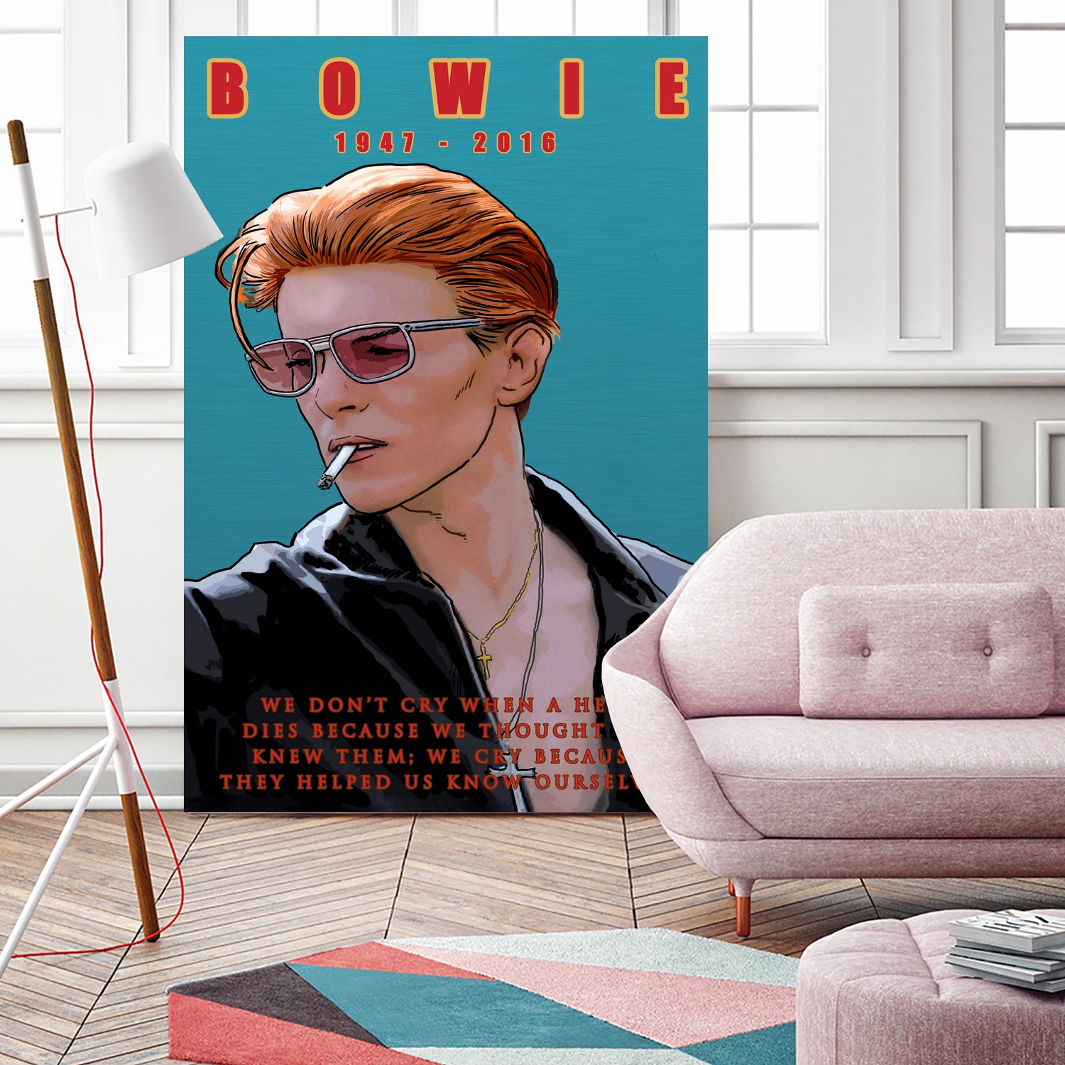 Bowie: Memento mori by Dan Avenell on GIANT ART - blue digital painting