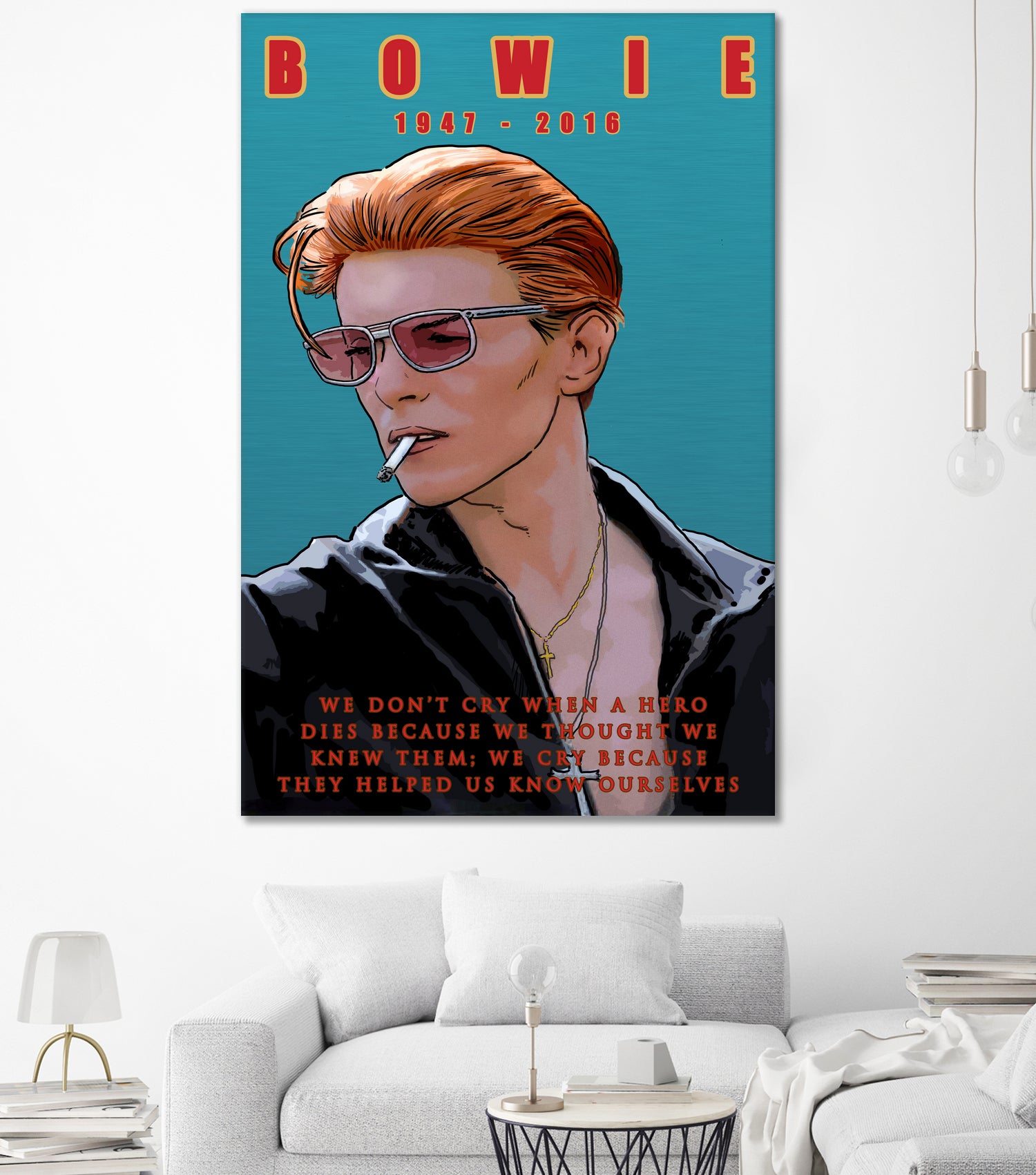 Bowie: Memento mori by Dan Avenell on GIANT ART - blue digital painting