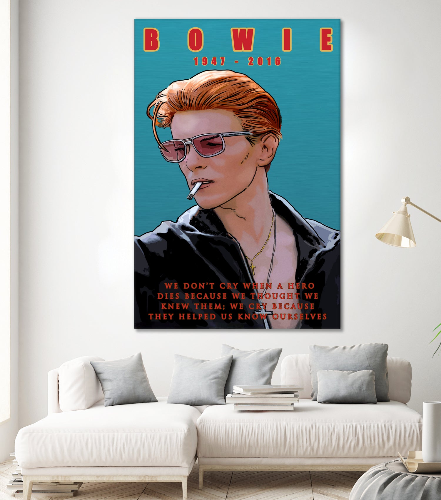 Bowie: Memento mori by Dan Avenell on GIANT ART - blue digital painting