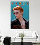 Bowie: Memento mori by Dan Avenell on GIANT ART - blue digital painting