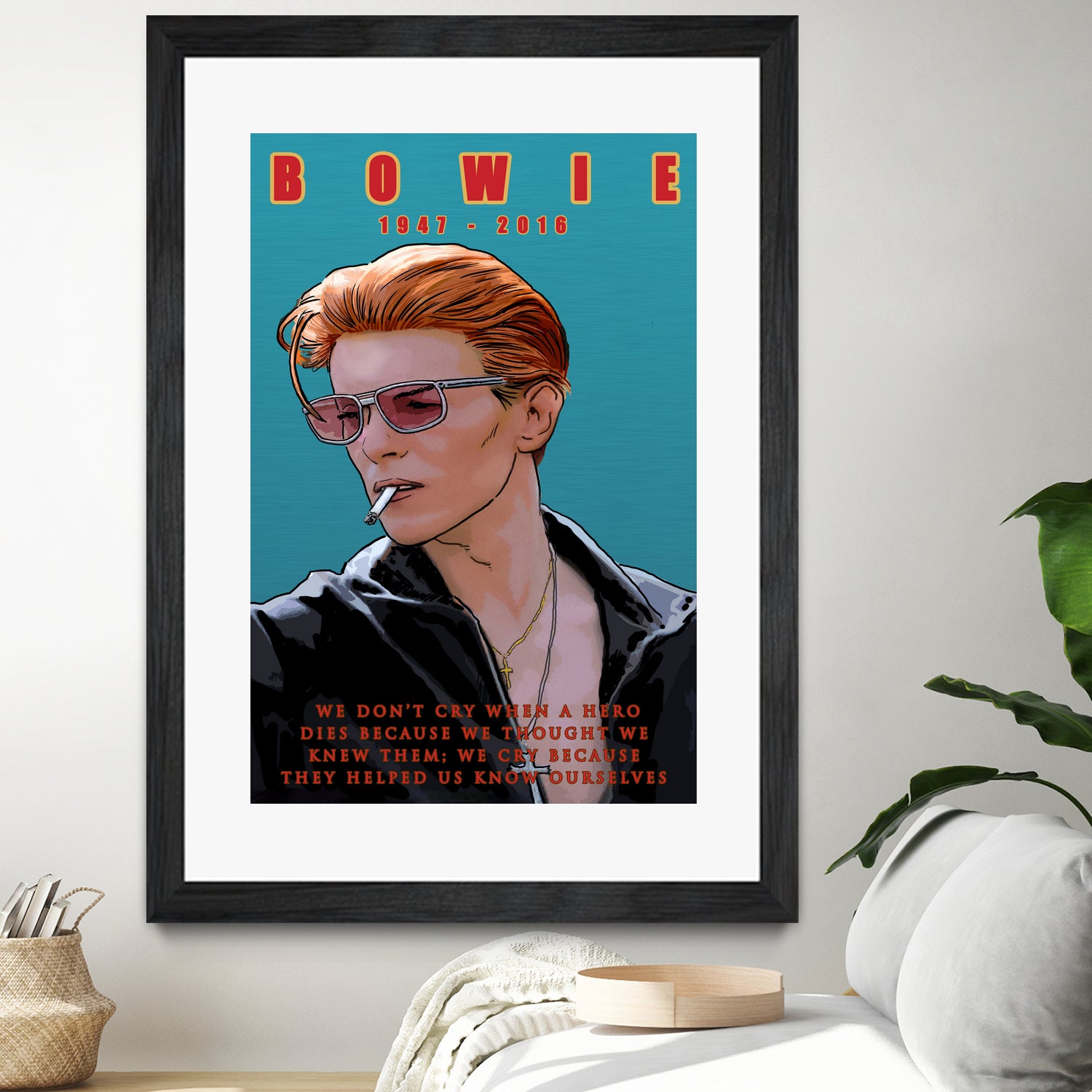 Bowie: Memento mori by Dan Avenell on GIANT ART - blue digital painting