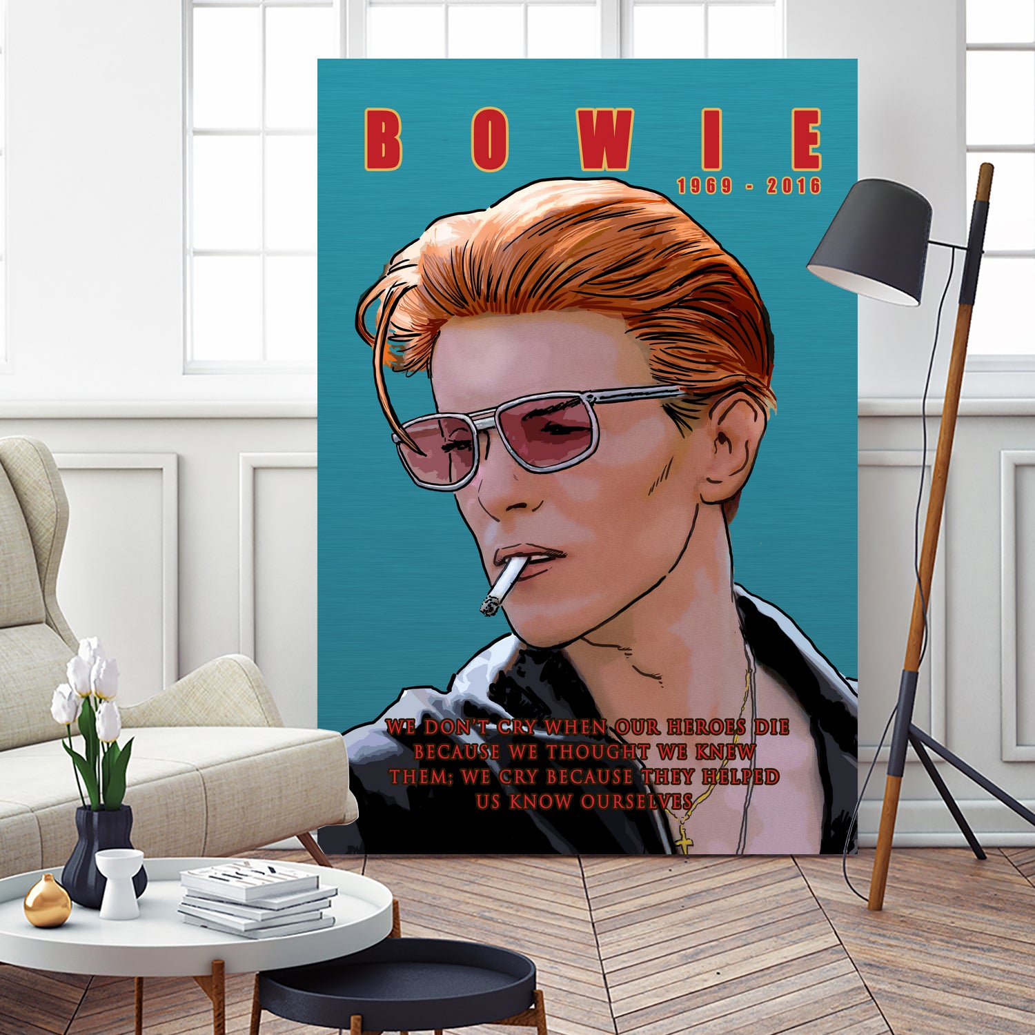 Bowie: Memento mori by Dan Avenell on GIANT ART - blue digital painting