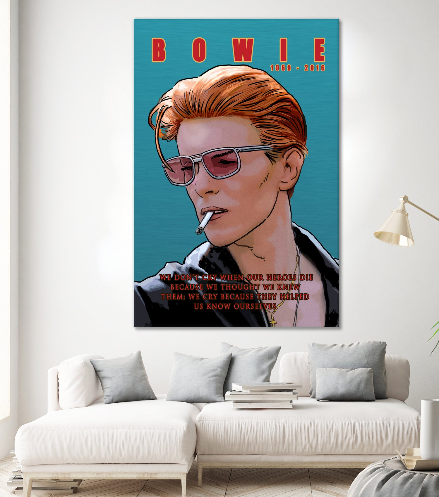 Bowie: Memento mori by Dan Avenell on GIANT ART - blue digital painting