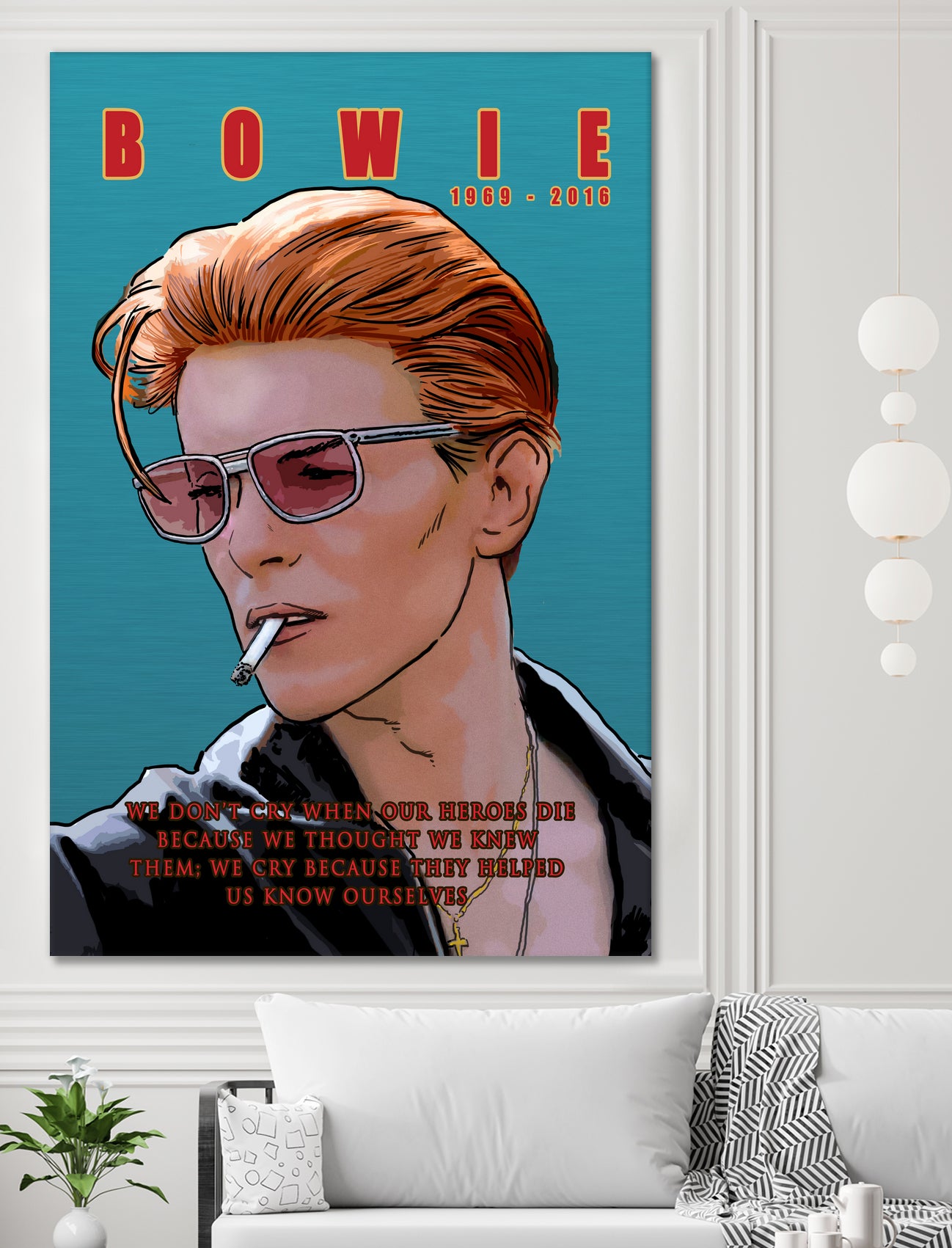 Bowie: Memento mori by Dan Avenell on GIANT ART - blue digital painting