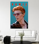 Bowie: Memento mori by Dan Avenell on GIANT ART - blue digital painting