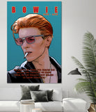 Bowie: Memento mori by Dan Avenell on GIANT ART - blue digital painting