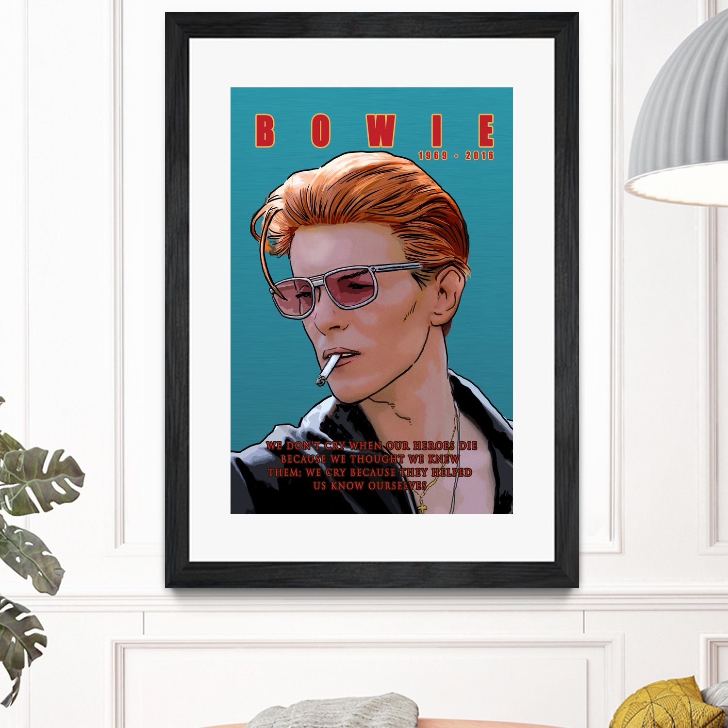 Bowie: Memento mori by Dan Avenell on GIANT ART - blue digital painting