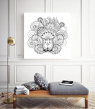 black&white zen-like composition by Galyna Novykova on GIANT ART - white digital drawing