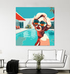 SWIMMING POOL by Sauter Claudia on GIANT ART - blue digital painting