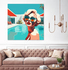 SWIMMING POOL by Sauter Claudia on GIANT ART - blue digital painting